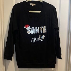 Black Santa Baby Sweatshirt